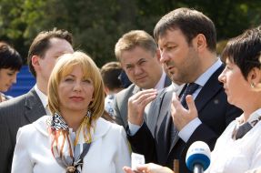 Ekaterina Yushchenko and Igor Tarasyuk