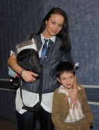Mariya Berseneva with the son Nikita