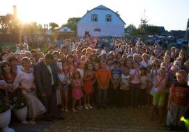 Parishioners of sainted Nikolay church