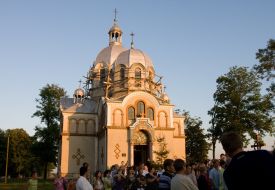 Parishioners of sainted Nikolay church