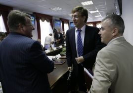 Vladimir Bedrikivsky, Vladislav Bukharev and Nikolay Golomsha