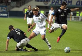 Andrey Shevchenko, Vyacheslav Checher and Genrikh Mkhitaryan