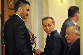 Viktor Yanukovach-junior and Nestor Shufrich