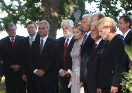 Yuliya Timoshenko, Angela Merkel and Lekh Kachinskiy
