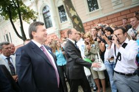 Viktor Yanukovich and Sergey Kivalov