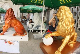 “Parade of lions” in Lvov