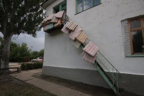 Матрасы на лестнице