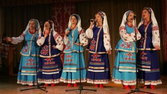 Participants of folk amateur folk-lore band