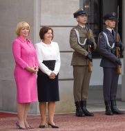 Yekaterina Yushchenko and Maria Kaczynskaya
