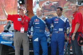 Timo Gottshalk, Semen Yakubov and Nasser Al Attiyah