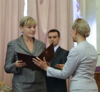 Yuliya Timoshenko and Oksana Prodan