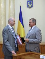 Alexsander Turchinov and Andrey Senchenko