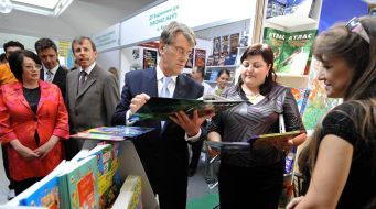 Viktor Yushchenko, Aleksandra Koval and Nikolay Kmit