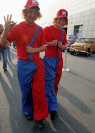 Participants of motor-car holiday