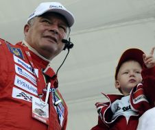 Evgeniy Chervonenko with his son Alfred