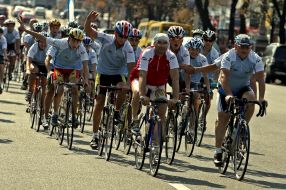 Participants of cycle race