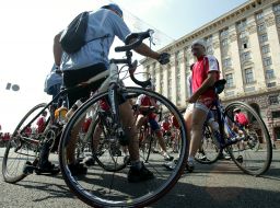 Participants of cycle race