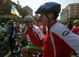 Participants of cycle race
