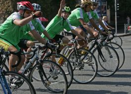 Participants of cycle race