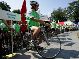 Participants of cycle race