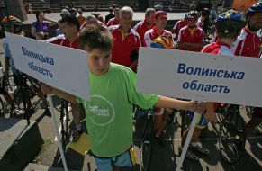 Participants of cycle race