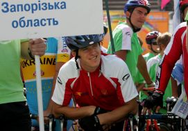Participants of cycle race