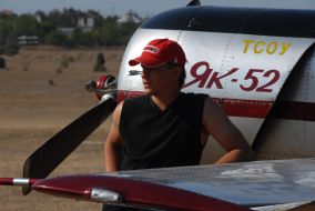 The airplane YAK-52