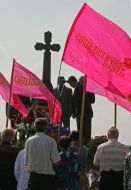 Mass meeting-requiem in memory about the lost journalist Georgy Gongadze