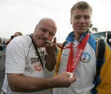 Relatives meet Ukrainian sportsmen