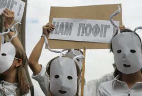 Flash-mob participant