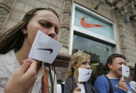 Flash-mob participant