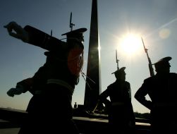 Soldiers of company of the honoured guard