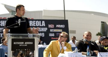 Vitaliy Klichko, Dan Goossen and Chris Arreola