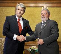 Viktor Yushchenko and Luiz Inacio Lula da Silva