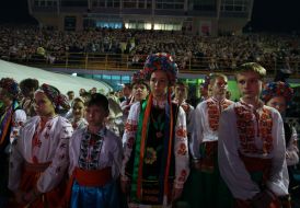 Участники фольклорного ансамбля