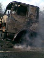 Сгоревшая машина