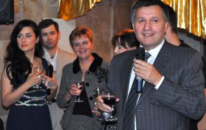 Tina Kandelaki and Arsen Avakov