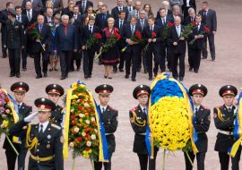 Wreath-flowers ceremony