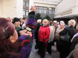 Участница пикета