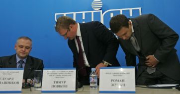 Eduard Kalashnikov, Timur Novikov and Roman Zhugan