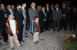 Jewish memorial complex «Matseva» opening ceremony participants