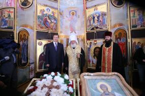 Viktor Yanukovich and Vladimir Sabodan