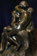 August Rodin’s sculpture ”Kiss” copy