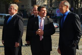 Vladimir Khandogiy and Sergey Lavrov