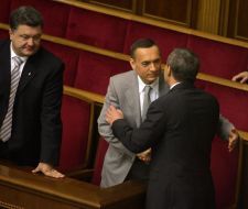 Petr Poroshenko and Nikolay Martynenko
