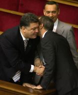 Petr Poroshenko and Nikolay Martynenko