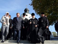 Митрополит Владимир, Леонид Кучма и Татьяна Засуха