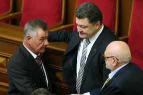 Aleksandr Omelchenko, Petr Poroshenko and Yan Tabachnik