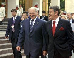 Viktor Yushchenko and Aleksandr Lukashenko