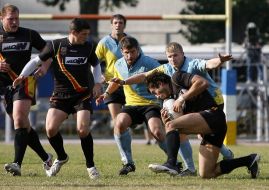 Players of the national teams of Ukraine and Belgium